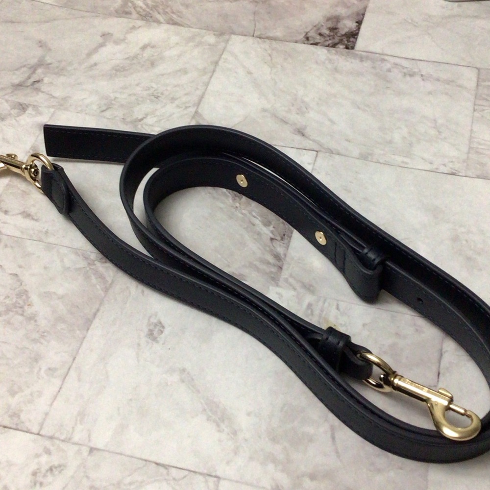 Tommy Hilfiger Navy Blue Crossbody Strap with Gold Accents